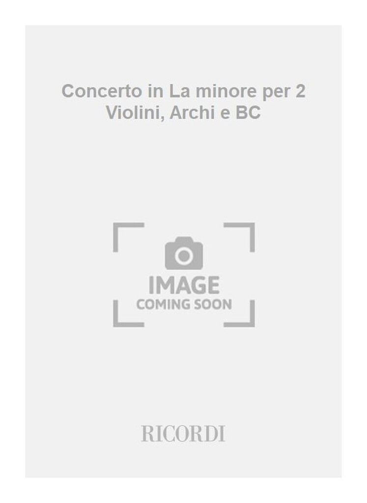 Concerti Per Vl., Archi E B.C.: Per 2 Vl.